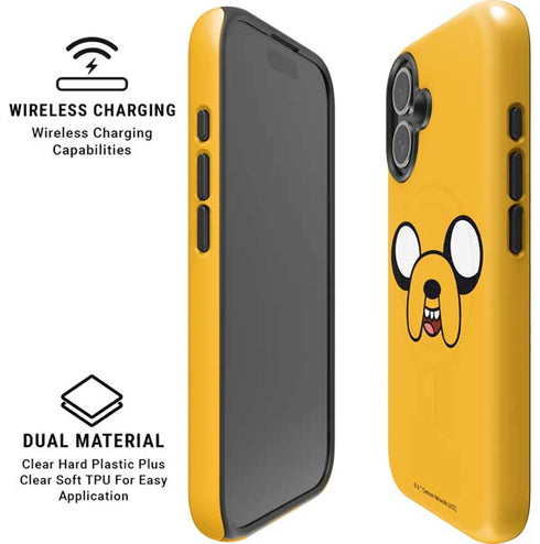 Adult Swim Adventure Time Jake The Dog iPhone 16 Plus Magsafe Impact Case